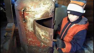 Печка в баню из газового баллона своими руками