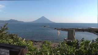 薩摩富士の見える風景