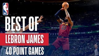 LeBron James' Best Buckets From His 5 40-pt Games This NBA Postseason!