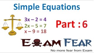 Maths Simple Equation part 6 (Tips to Solve Equation) CBSE Class 7  Mathematics VII