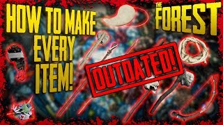 How to Craft EVERY ITEM in The Forest (Read Description)
