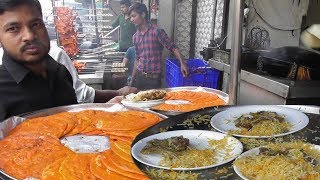Mughlai Paratha with Mutton Galouti Kebab & Mutton Biryani - Tunday Kababi Lucknow Aminabad