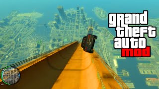 "HUGE RAMP EXPLOSION MOD!" - GTA Mods & Crazy Stunts! (GTA IV MODDING)
