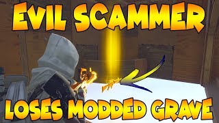 Dumb Scammer Loses Modded Grave Digger! (Scammer Gets Scammed) Fortnite Save The World