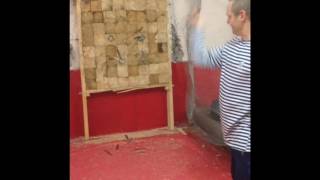 Метание ножей. Клуб Nospin. Техника Сканф. Миша Беляев. Ольга Федина