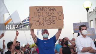 Cyprus: Locals protest Erdogan visit, call for unity at Deryneia crossing