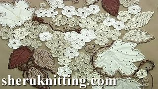 Irish Lace Crochet Tutorial 5 Part 1 of 2