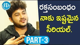 Actor Siddharath Varma Exclusive Interview Part #3 || Soap Stars With Anitha
