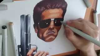 Как научиться рисовать скетч маркерами, how to draw sketch markers, copic