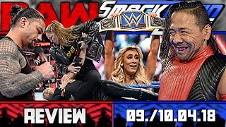 WWE RAW vs. SmackDown Review - LIVE-EINDRÜCKE - 09./10.04.18 (Deutsch/German)
