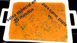 Salsa ESPECIAL para Carnes,PASTAS,etc. De CHERRYS,FÁCIL Y RÁPIDA