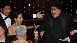 Parasite wins Oscar for Best Picture in Academy first as Bong Joon Ho scoops up three awards