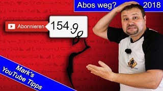 Plötzlich Abos verloren? YouTube löscht wieder mal Spam Abonnenten.