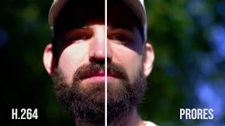 DJI Inspire 2 ProRes (4k) vs h.264 (4k)