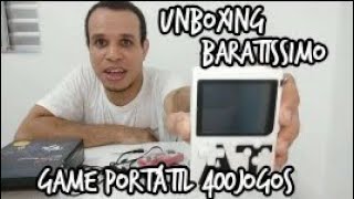Unboxing Game Portatil Com 400 Jogos Retro Super Nintendo e Nintendinho "BARATO"
