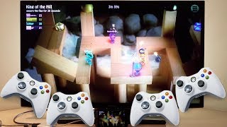 BombSquad LG G5 HDMI out 4 wireless Xbox 360 controllers 1080p TV multiplayer Android smartphone