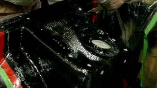 FRP,CFRPカーボン接着補強/積層手塗り自作で修理&補修して、車体の強化