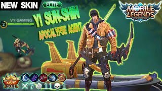 Mobile Legends - New Skin Apocalypse Agent Yi Sun-shin Gameplay and Build [MVP]