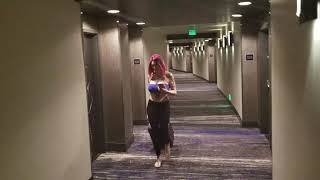 When you spot Anna Bell Peaks staying on the same floor as you... AVN AWARDS 2019