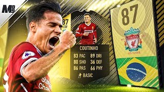 FIFA 18 IF COUTINHO REVIEW | 87 IF COUTINHO PLAYER REVIEW | FIFA 18 ULTIMATE TEAM