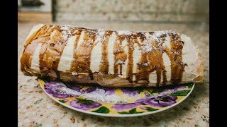 Обалденный рулет с мандаринами! Пальчики оближешь!