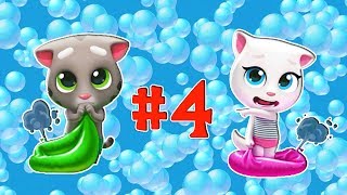 Новый Говорящий Том Бассейн #4 Мультик игра Строим Аквапарк Говорящего Тома