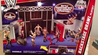 WWE ACTION INSIDER: Backstage Brawl Kmart exclusive playset! NEW Mattel wrestling figures toy