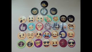 Моя коллекция фишек эмоджи! Чипикао круассаны ЭМОДЖИ фишки со стикером! Chipicao emoji!