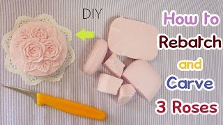 SOAP MAKING AND CARVING | How to Rebatch Soap | Easy | Real Sound |Short Version | DIY|