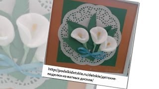 Поделки из ватных дисков и палочек Своими руками