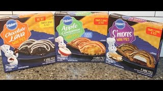 Pillsbury Mini Pies: Apple Cinnamon, Chocolate Lava & S’mores Review