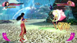 One Piece: Burning Blood | Robin & Luffy vs. Fujitora, Doflamingo & Law