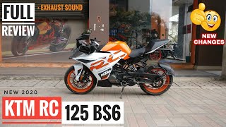 ALL-NEW KTM RC 125 BS6 - FULL REVIEW + Exhaust | Price | Mileage | New Changes