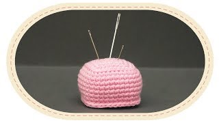 Вязаная игольница. Crochet pincushion.