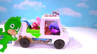 How to Make PJ Masks Liquid Glass! Help Save Dory from Luna Girl & Romeo!