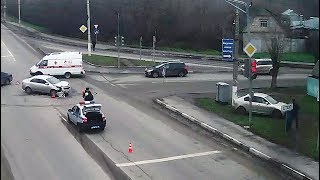 ДТП в Серпухове. В час-пик "на красный" ... 15 ноября 2017г.