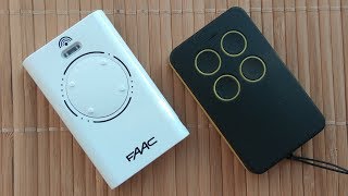 О дубликате пульта FAAC 868 SLH. 3 урока настройки универсального пульта Уни на шлагбаум ворота FAAC