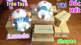Mở hộp SIÊU NHIỀU sản phẩm trên Lazada Shopee Tiki
