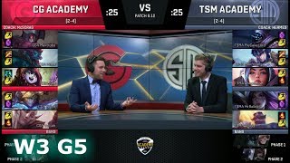 Clutch Gaming Academy vs TSM Academy | Week 3 NA Academy League Summer 2018 | CGA vs TSMA