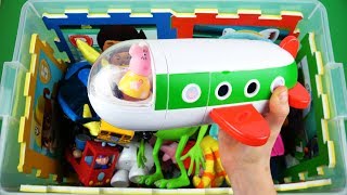 Characters, vehicles & colors: Cars 3, Ben & Holly, Peppa, MU & etc toys in box - Learn for children