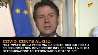 Conte al G20: sulla pandemia del Covid-19