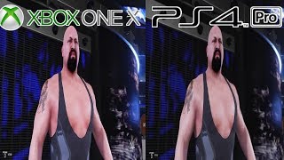 WWE 2k19 PS4 Pro Vs Xbox one X graphics comparison.