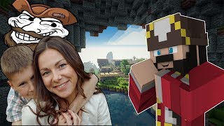 A MOM SENT ME TO TROLL HER SON ON MINECRAFT (minecraft trolling & griefing)