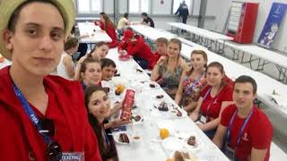 ЧМ по футболу 2018. Дмитрий Бессмертнов и Айнура Уалиахметова, волонтеры ЧМ по футболу 2018