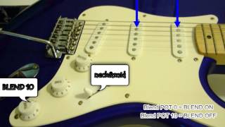 Blender Strat wiring from Breja Toneworks: sound from a Squier Strat