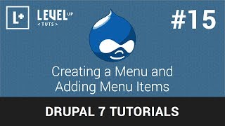 Drupal Tutorials  #15 - Creating a Menu and Adding Menu Items