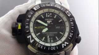 Men's Seiko 5 Automatic Map Meter Sport Watch SKZ319