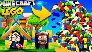 ? BAZA VS LEGO TSUNAMI - MINECRAFT TSUNAMI CHALLENGE | Vito VS Bella