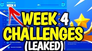 Fortnite WEEK 4 Challenges LEAKED! FORTNITE SEASON 8 WEEK 4 Challenges! Season 8 week 4