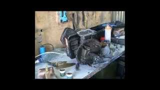 Двигатель briggs stratton   Чистим карбюратор,стартер; притираем клапана